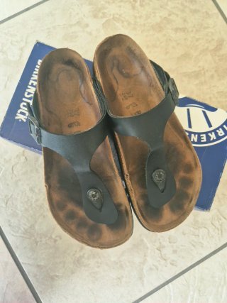 BIRKENSTOCK - Infradito donna in cuoio 37