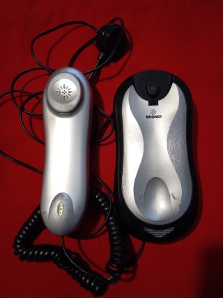Telefono fisso vintage Brondi nero/argento