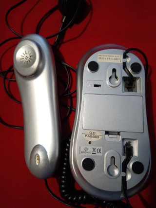 Telefono fisso vintage Brondi nero/argento