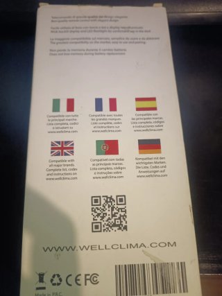 Mando Aire Acondicionado Universal Well Clima