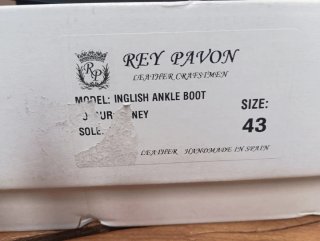 Zapatos botines rey Pavón inglish ankle talla 43