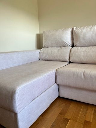 Sofá Chaiselongue Crema