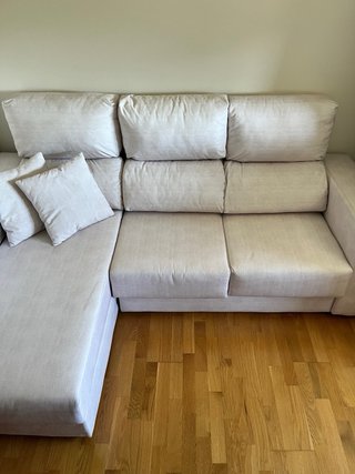 Sofá Chaiselongue Crema