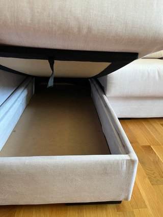 Sofá Chaiselongue Crema
