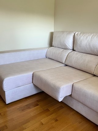 Sofá Chaiselongue Crema