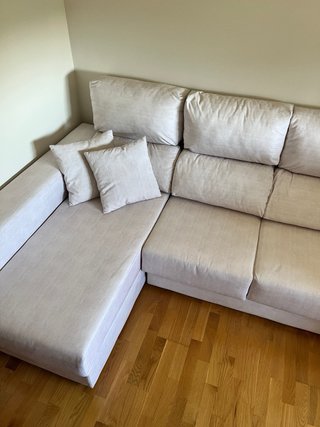 Sofá Chaiselongue Crema