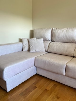 Sofá Chaiselongue Crema