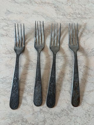 Set 4 forchette vintage