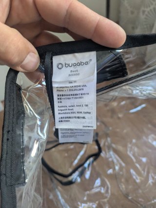 Plástico lluvia Bugaboo bee 5