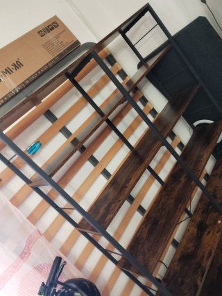 Estantería 6 Niveles Madera y Metal