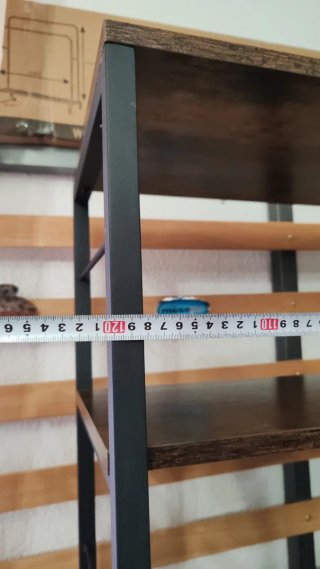 Estantería 6 Niveles Madera y Metal