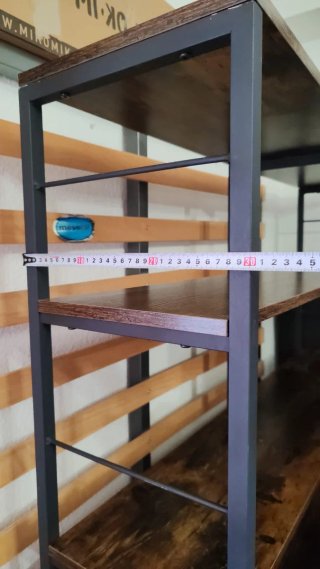 Estantería 6 Niveles Madera y Metal