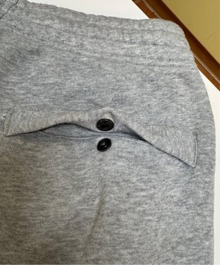 Pantalón de algodón Nike gris