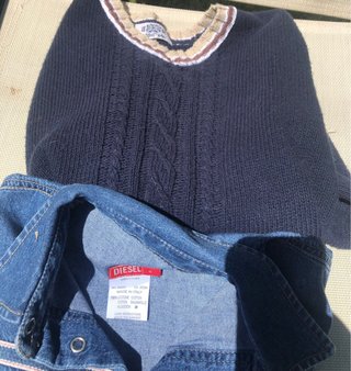 Set 5 capi bimbo Diesel + occhiali