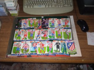 Cromos de fútbol Atlético Madrid de 94/95 a 15/16