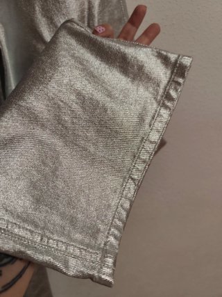 Pantalón plateado de chica talla 38 de Sfera nuevo