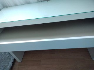 Tocador moderno cristal blanco