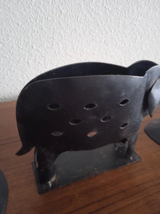 Conjunto portavelas metal +Regalo