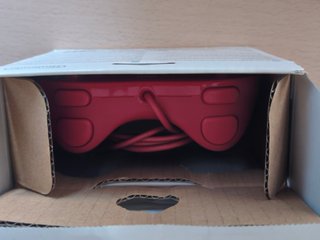 Mando Wii Clásico Pro Rojo con caja y manual