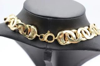 Cadena Tipo Cartier Medusa 22mm Oro 18k