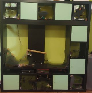 Mueble Salón Modular Ikea Negro