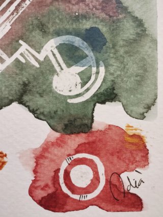 Arte Abstracto: Acuarela/Acrílico. Original, única