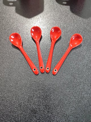 Set 4 Tazzine Caffè Vintage Avon Rosse