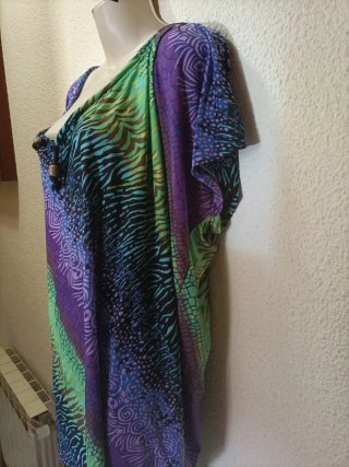 Blusón playero estampado talla única