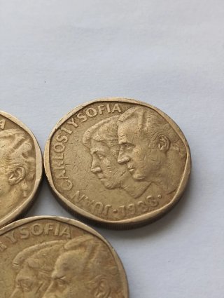 3 Monedas 500 Pesetas Carlos y Sofía