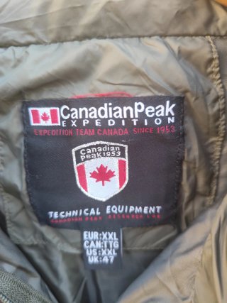 Plumífero Canadian Peak Verde Talla XXL