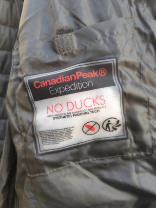 Plumífero Canadian Peak Verde Talla XXL