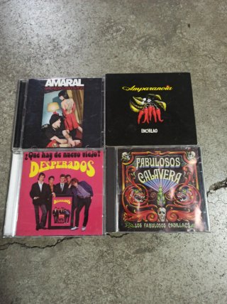 Lote 4 CDs: Amaral, Amparanoia, Desperados, Fabulo