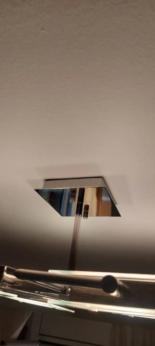 Lámpara de techo moderna cristal y metal