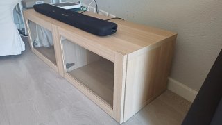 Mueble TV Bestå Ikea Roble Blanco