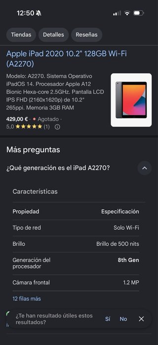 iPad 10.2 8ª Gen (A2270) Wi-Fi Plata