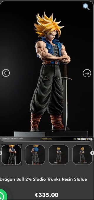 Estatua Trunks SSJ Coleccionista