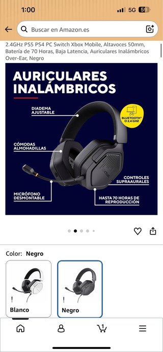 GXTrust 1493 Ravox Cascos Gaming Inalámbricos