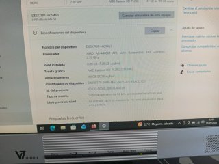HP ProBook portátil con pantalla externa