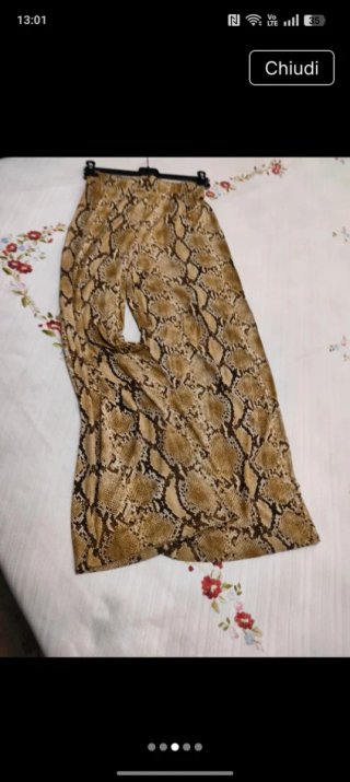 Pantaloni H&M fantasia pitone taglia XS