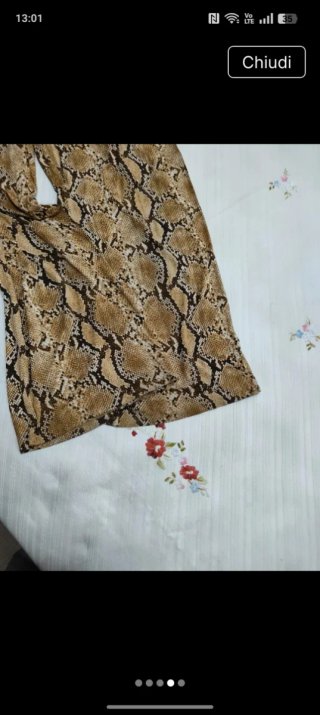 Pantaloni H&M fantasia pitone taglia XS