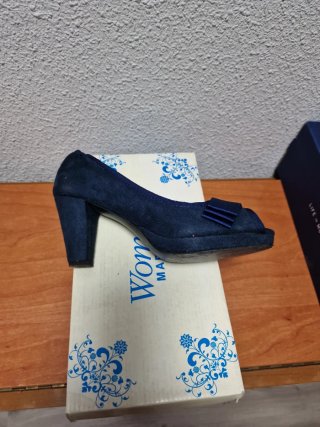 Zapatos de tacon azul