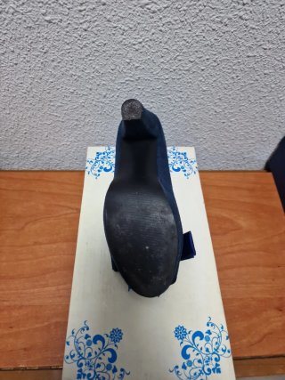 Zapatos de tacon azul