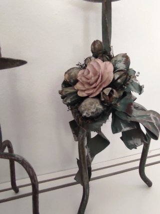 Set di 3 candelabri antichi