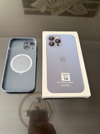 Funda iPhone 14 AG Glass Sierra Blue