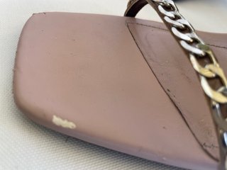 Sandalias ZARA Talla 39 Cadena Dorada