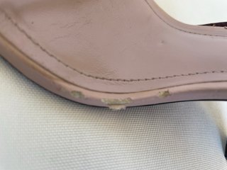 Sandalias ZARA Talla 39 Cadena Dorada