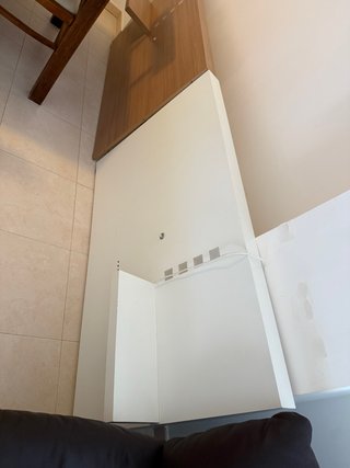 Cabecero de madera y blanco