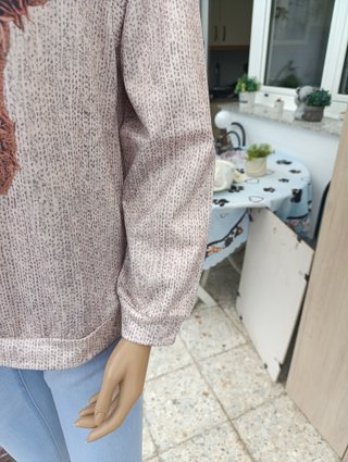 Jersey beige perro Shein - sin estrenar