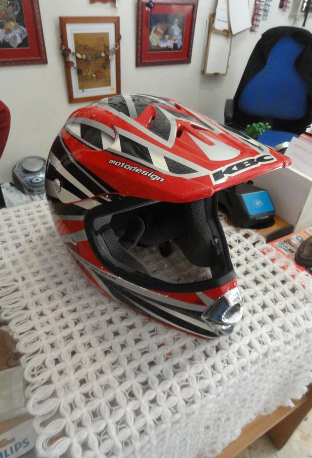 Casco Motocross BASE KBG Talla M