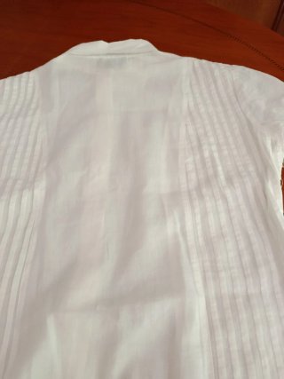 Blusa blanca de algodón
